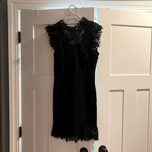 Black lace dress